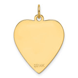 14k Plain .013 Gauge Engravable Heart Disc Charm - XM-EE0AAAAA-5582