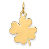 14k Plain .018 Gauge Engravable Clover Disc Charm - XM-88CA8D76-3067