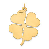 14k Plain .018 Gauge Engravable Clover Disc Charm - XM-BB646613-2167