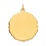 14k Plain .018 Gauge Engravable Disc Charm - XM-C8FF055E-9499
