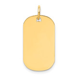 14k Plain .018 Gauge Engraveable Dog Tag Disc Charm - XM-098955AB-3759