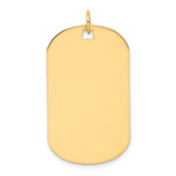 14k Plain .018 Gauge Engraveable Dog Tag Disc Charm - XM-3CC92CB3-2967