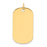 14k Plain .018 Gauge Engraveable Dog Tag Disc Charm - XM-E73123A4-2149
