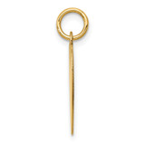 14k Plain .018 Gauge Heart Engravable Disc Charm