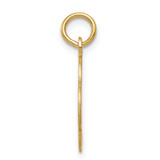 14k Plain .027 Gauge Engravable Quadrafoil Disc Charm