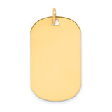 14k Plain .027 Gauge Engraveable Dog Tag Disc Charm - XM-1AABA774-5934