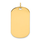 14k Plain .027 Gauge Engraveable Dog Tag Disc Charm - XM-1CD92E2E-7688