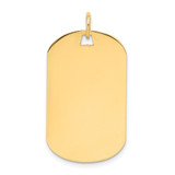 14k Plain .027 Gauge Engraveable Dog Tag Disc Charm - XM-DF9AA8A1-6281