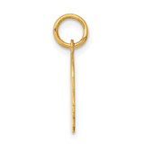 14k Plain Small .027 Gauge Facing Right Engravable Boy Head Charm - XM-726D189C-7819