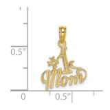 14K Polished #1 MOM Pendant - D3-B2B33787-9520