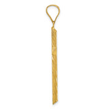 14K Polished & Textured Fancy Cross Pendant - K9-74464C67-5652