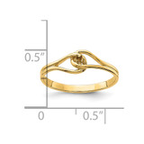 14k Polished .02ct. Diamond Fancy Ring Mounting