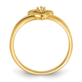 14k Polished .03ct. Diamond Heart Ring Mounting - Y1-9D13B476-8640