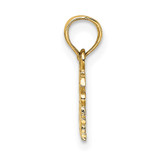 14K Polished / Engraved JESUS HEART ME Charm