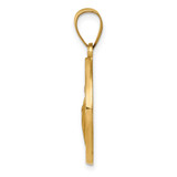 14K Polished / Satin Hollow Spanish St. Jude Thaddeus Medal