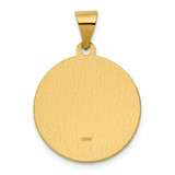 14K Polished / Satin St. Rita Hollow Medal Pendant