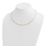 14K Polished 1.4mm 18 inch Round Omega Necklace