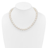 14k Polished 10-11mm Near-Round White Freshwater Cultured Pearl 18 inch Necklace