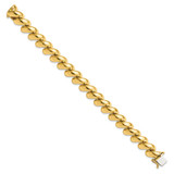 14k Polished 12mm 8 inch San Marco Bracelet