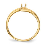 14k Polished 1-Stone Mothers Ring Mounting - XM-46512F6C-3673