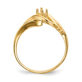 14k Polished 1-Stone Mothers Ring Mounting - XM-D7C7C123-1824