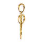 14K Polished 2 Piece Break Apart HE WHO HOLDS THE KEY Charms - M1-7FD1B224-9040
