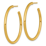14k Polished 2.5 x 40mm Tube C-Hoop Post Earrings