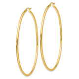 14K Polished 2.5mm Lightweight Tube Hoop Earrings - T9-035B61EC-1920