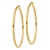 14K Polished 2.5mm Lightweight Tube Hoop Earrings - T9-1166716C-4367