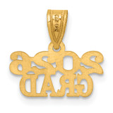 14k Polished 2026 GRAD Charm
