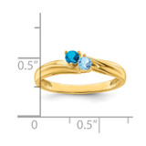 14k Polished 2-Stone Mothers Ring Mounting - XM-55A2E530-2178