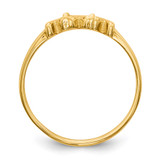 14k Polished 2-Stone Mothers Ring Mounting - XM-EA473CAC-9834