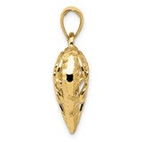 14K Polished 3-D Filigree Puffed Heart Pendant - D3-7DEE09CF-3932