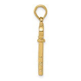 14K Polished 3-D Key Charm - C2-42006DA0-8096