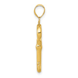 14K Polished 3-D Key Charm - K4-FA588EAC-4781