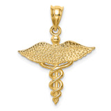 14K Polished 3-D Medical Pendant