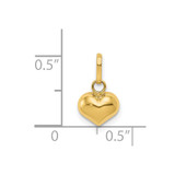 14K Polished 3-D Puffed Heart Charm - XC-0C5F354D-4232