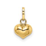 14K Polished 3-D Puffed Heart Charm - XC-0C5F354D-4232