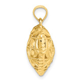 14K Polished 3-D Puffed Heart Pendant - K2-4942D02F-3003