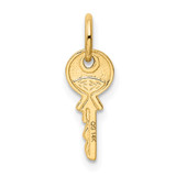 14K Polished 3D Rounded Top Key Charm - K1-6F7E9396-8972