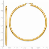 14K Polished 3mm Tube Hoop Earrings - T9-B02142BF-7819