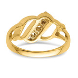 14k Polished 3-Stone Mothers Ring Mounting - XM-5795B89F-5614