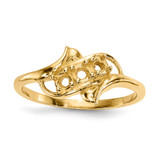 14k Polished 3-Stone Mothers Ring Mounting - XM-7486B1F8-5739