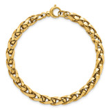 14k Polished 4.25mm Lightweight Fancy Link 7.5 inch Bracelet