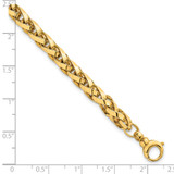 14k Polished 4.25mm Lightweight Fancy Link 7.5 inch Bracelet