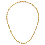 14K Polished 4.5mm Fancy Link 18 inch Necklace