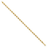 14K Polished 4mm Fancy Link 7.5 inch Bracelet