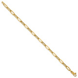 14k Polished 4mm Paperclip Link 7.5 inch Bracelet - SF-8514F7CA-5558