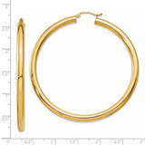 14K Polished 4mm Tube Hoop Earrings - T9-7F5ACDEB-4846