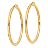 14K Polished 4mm Tube Hoop Earrings - T9-EB4B6191-1133